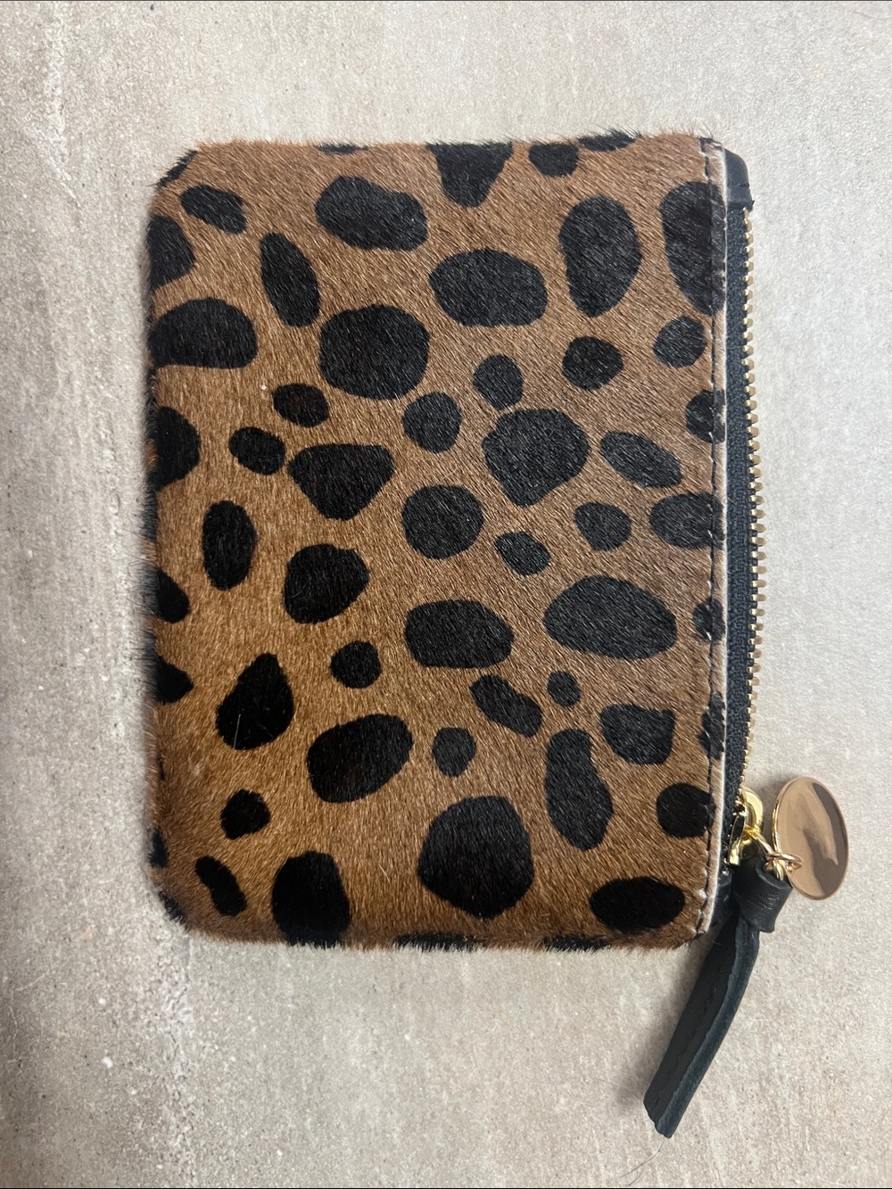 Clare V Leopard Print Coin Clutch- Excellent condition